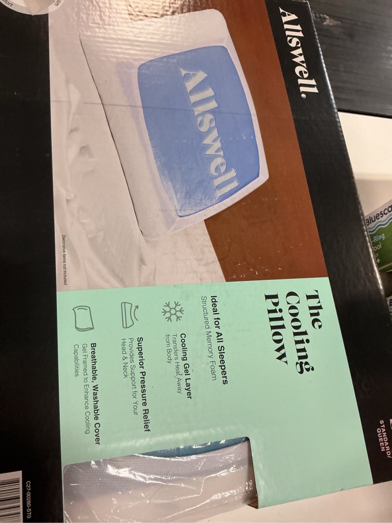 Condition photo showing New/Like New for allswell cooling pillow, standard/queen, adult