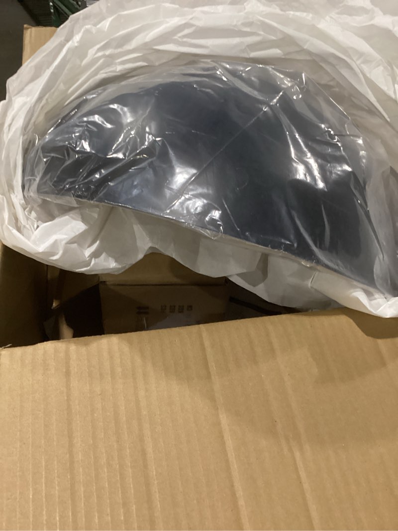 Condition photo showing New/Like New for Similar to stock photo Modern Solid Wood Pendant Lights,15.7\" Hammered Metal Shade,Black Finish Hanging Lighting Lamp Industrial Dome Ceiling Light Fixtures for Kitchen Island, Farmhouse, Dining Room