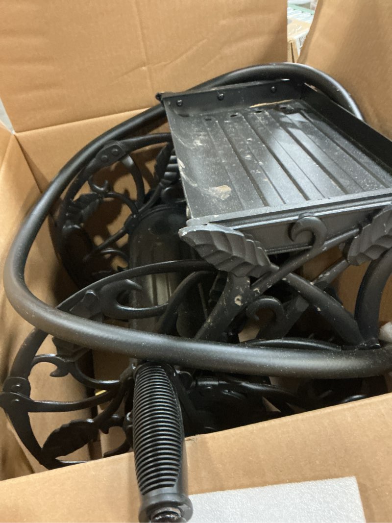Condition photo showing As Is for style selections aluminum 125-ft wall-mount hose reel