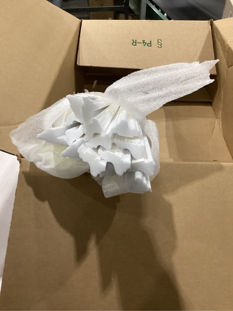 Condition photo showing Good Condition for 4 Set of 16" x 24" Pre-Cut Accent Wall Molding Trim Kit, Peel and Stick Premade Wainscoting Panels for Interior Decoration, Ready to Assemble Chair Rail Moulding 16" x 24" 4-Frame