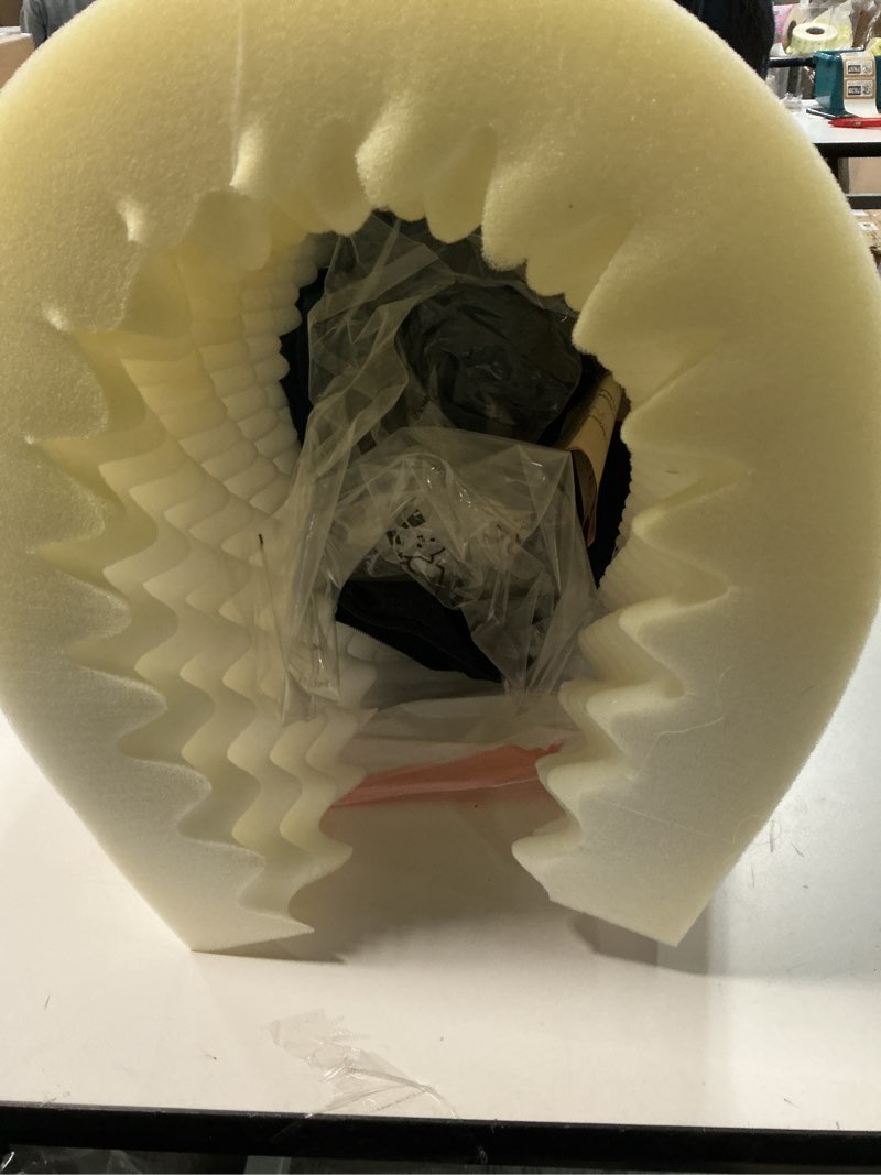 Condition photo showing As Is for FURTIME Orthopedic Dog Bed for Medium Dogs - Washable Dog Sofa Beds Medium, Supportive Foam Pet Bed with Removable Washable Cover, Waterproof Lining and Nonskid Bottom, Navy Blue 35.0''Lx25.0''Wx6.5''Th Blue