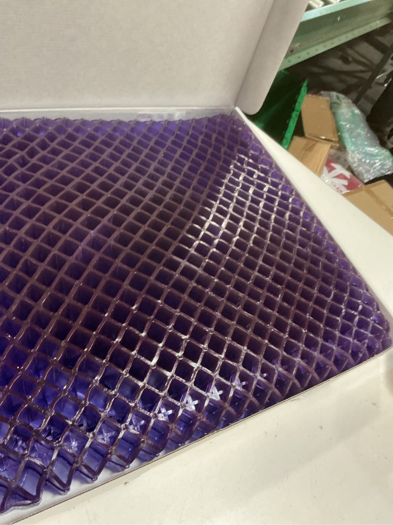 Condition photo showing As Is for Purple Royal Seat Cushion - Seat Cushion for The Car Or Office Chair - Temperature Neutral Grid