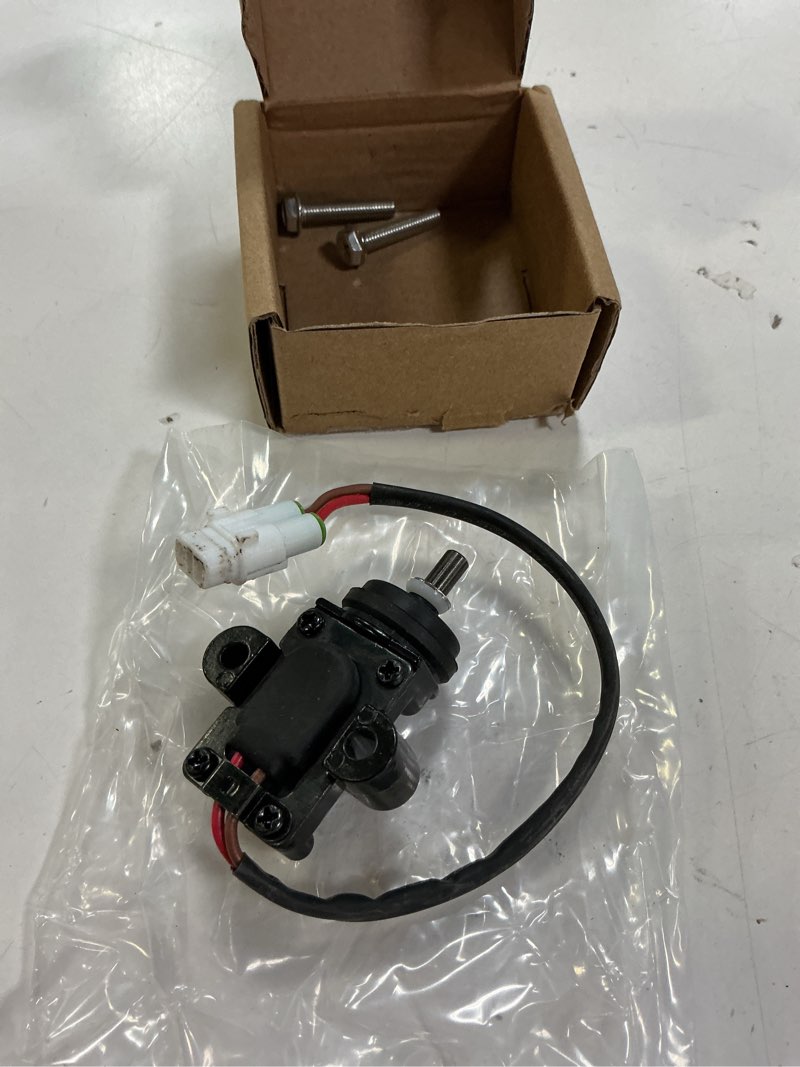 Condition photo showing As Is for drive up golf cart stop switch fits for yamaha g14, g16, g19, g22 g29 gas and electric golf carts, golf cart accelerator micro stop switch for yamaha jf7-82817-20