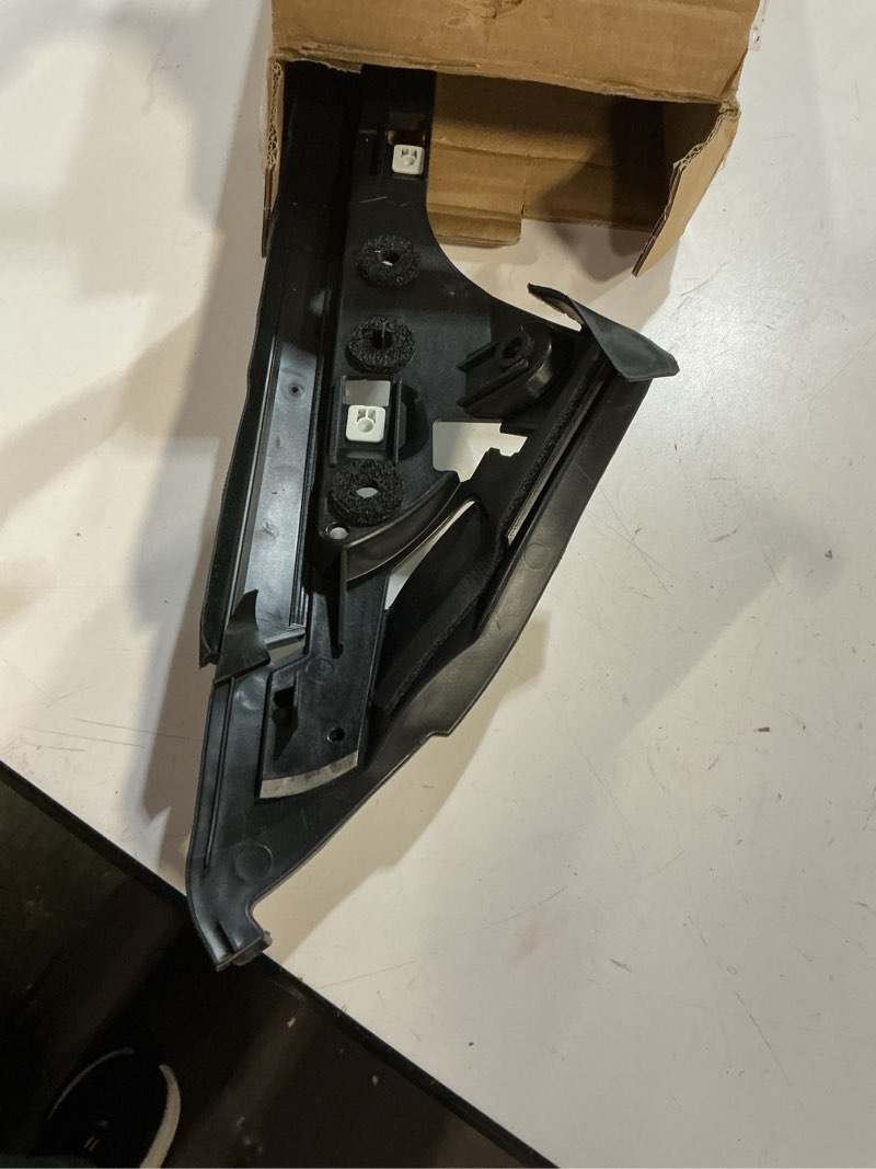 Condition photo showing As Is for a-pillar molding trim kit compatible with 2011-2019 ford explorer right passenger side outer & inner windshield molding trim replace bb5z-7803144-aa 926-451 bb5z7803136aa bb5z7803136ab bb5z7803136ba outer & inner(right)