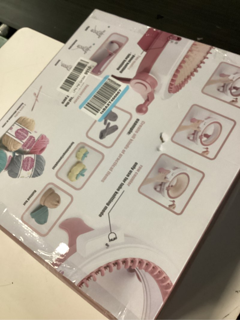 Condition photo showing New/Like New for sentro knitting machine,48 needles knitting machine with row counter,smart automatic knitting loom machine for adults and beginner,circular knitting crochet machine kit for hat,scarf,glove,sweater