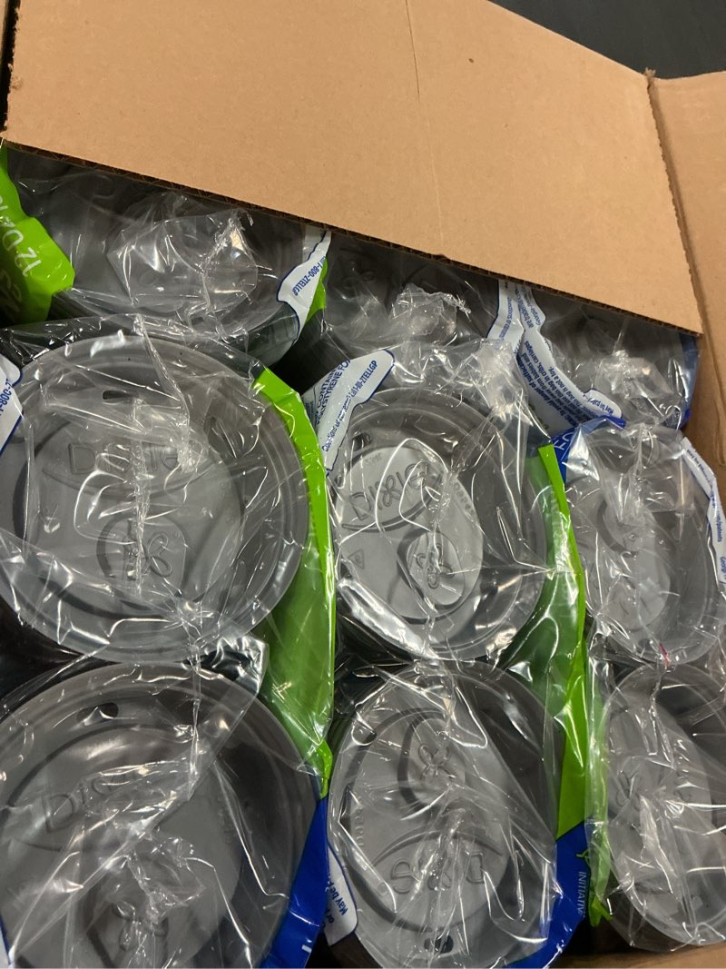 Condition photo showing New/Like New for dixie to go paper coffee cups with lids, 12 oz, 156 count (6 packs of 26 cups), disposable insulated paper cups for on-the-go hot or cold beverages 156 count (6 packs of 26 cups) 12 ounce