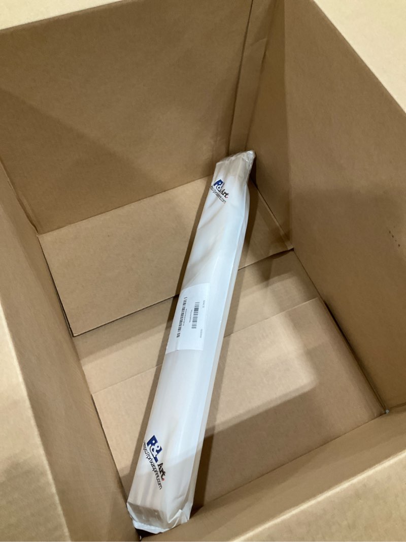 Condition photo showing Good Condition for 4pcs DIY Wooden Canvas Stretcher Bars Canvas Frame Kit for Gallery Wraps – Sturdy Solid Wood Bars for Oil Paintings, Gallery, Posters, Diamond Painting, Home Studio Wall Decor Wood bar 16"L x 24W"