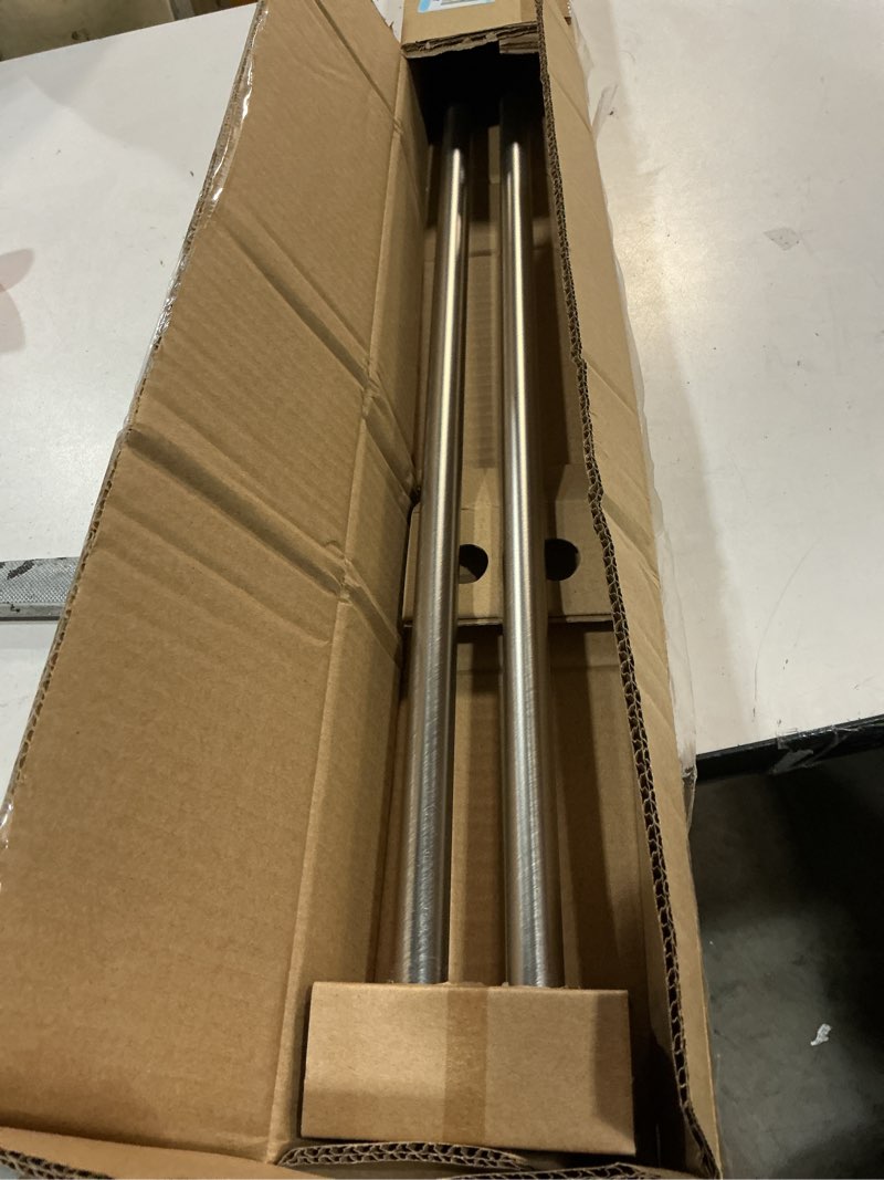 Condition photo showing Good Condition for umbra twilight curtain rod set – wrap around design ideal for blackout or room darkening panels, 66 to 144 inches, nickel
