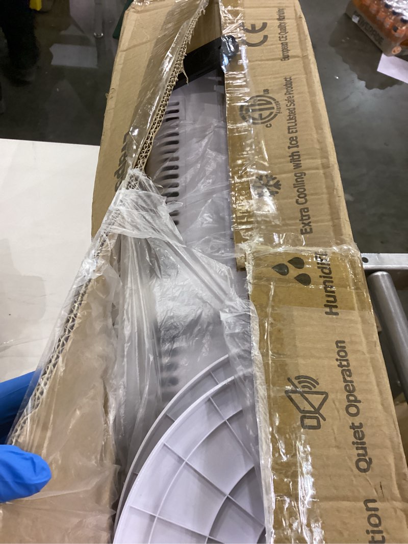 Condition photo showing As Is for Evaporative Air Cooler, 35" Windowless Air Conditioner Portable w/3 Speeds, 25ft Remote, Smart Timer & Water Tank, Portable Air Conditioners No Windows Needed, 90°Oscillating AC Unit for Room