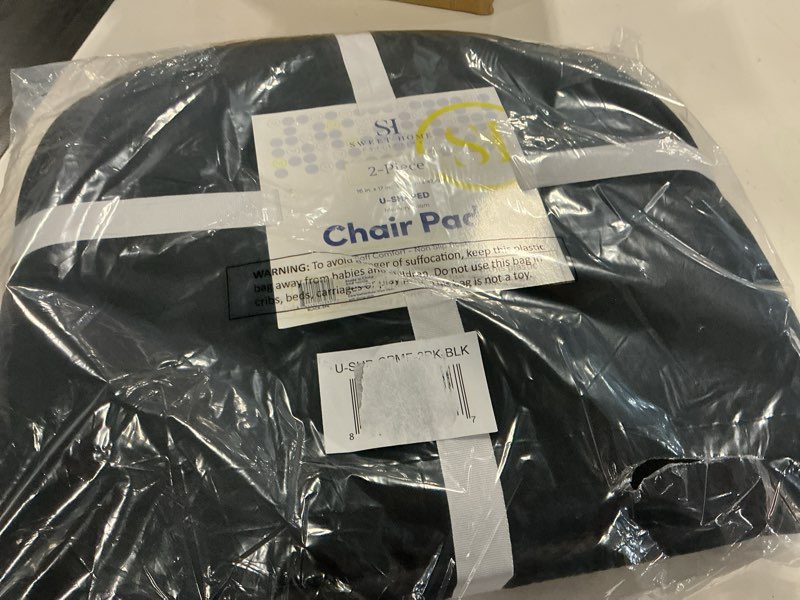 Condition photo showing New/Like New for sweet home 2-pack u-shaped memory foam no-slip back chair cushions