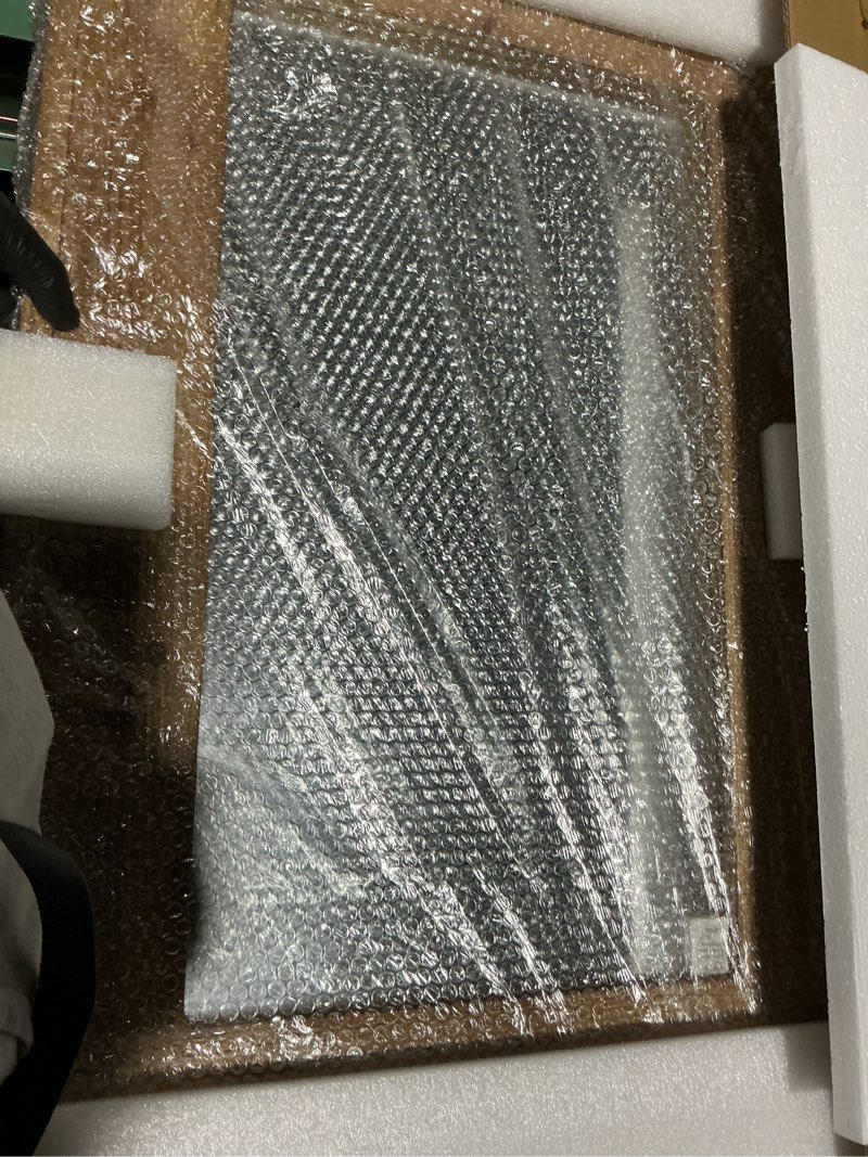 Condition photo showing Good Condition for 36 x 24 inches Wall Mounted Decorative Mirror, Rustic Wood Framed Rectangular Hanging Mirror with 4 Hangers for Farmhouse Bathroom, Entryway, Bedroom Décor White