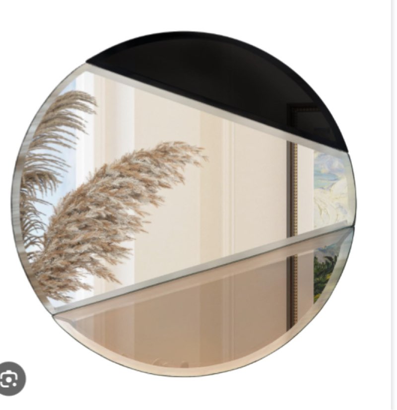 Brand: Jeenwur Product Name: Frameless Mirror Color: Brown Diameter: 11.8 \"