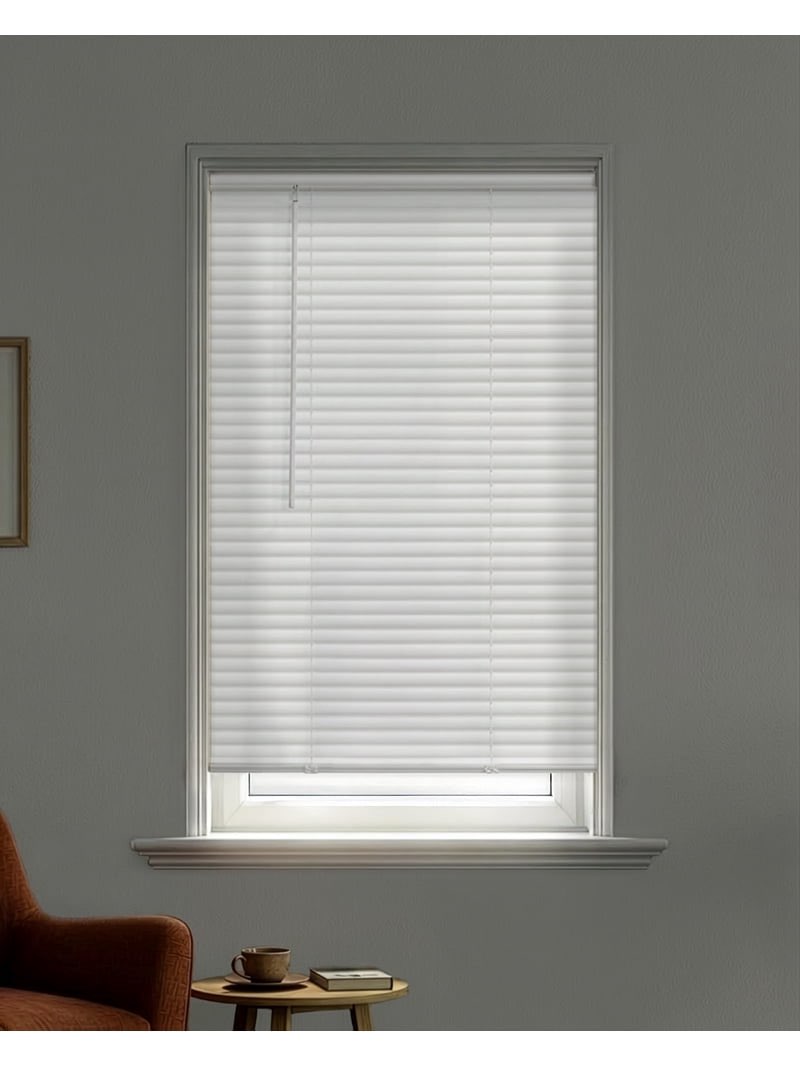 mainstays 1" cordless vinyl room darkening blinds, white, 34"w x 72"l