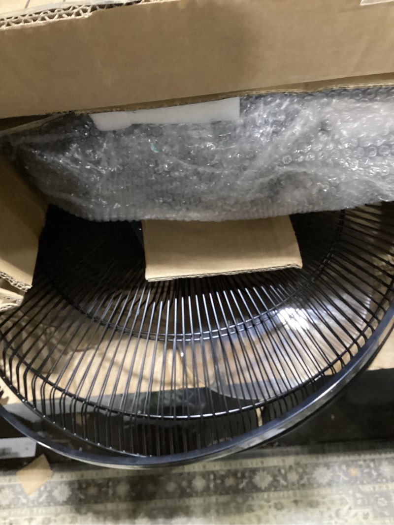 Condition photo showing Good Condition for comfort zone 16-inch oscillating table fan & desk fan – 3-speed cooling with push button controls, quiet operation, adjustable tilt head, compact design for home, office, dorm, or bedroom use, black