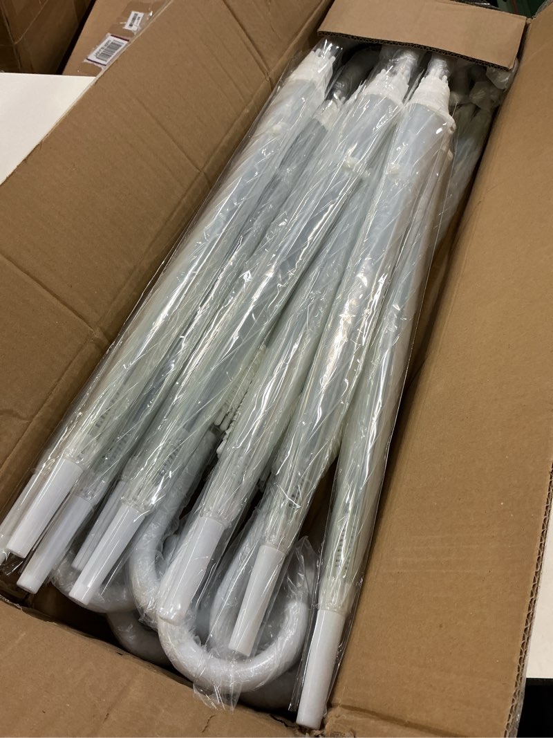 Condition photo showing New/Like New for 16 pack clear wedding umbrellas bulk – transparent umbrellas with j hook handle, windproof stick canopy for bride groom photography, outdoor events, party décor
