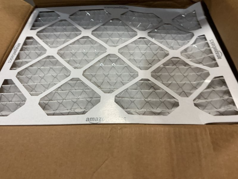 Condition photo showing New/Like New for amazon basics 16x20x1 air filter 6 pack, merv 8 ac furnace filters (actual size: 15.75" x 19.75" x 0.75") 16x20x1 merv 8