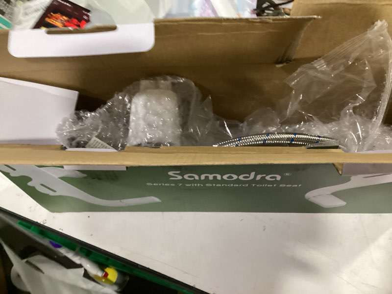 Condition photo showing New/Like New for samodra ultra-slim hygienic bidets attachment for existing toilets - adjustable fresh water pressure dual nozzle (frontal & rear wash) easy to install, silver dual nozzles(rear & feminine wash) silver