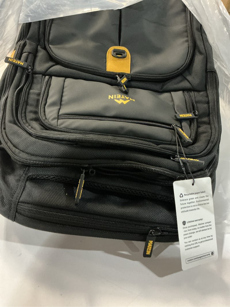 Condition photo showing Good Condition for MATEIN Rolling Backpack with 4 Spinner Wheels, 17 Inch Backpack on Wheels with USB Charging Port, Water Resistant Rolling Computer Bag Carry On Luggage, Business Travel Roller Laptop Bag for Women Men Black