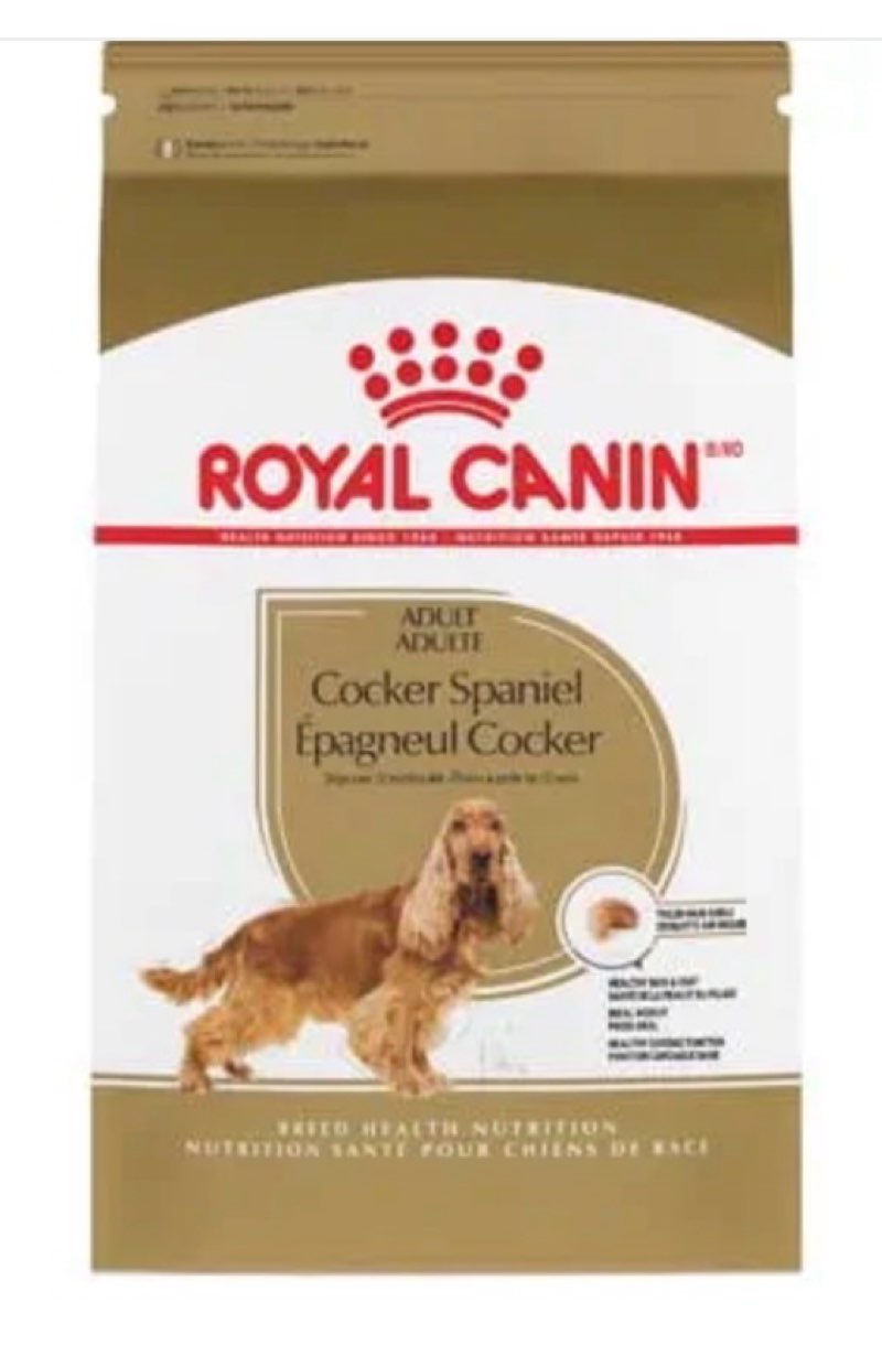 Best by 11/09/26 Royal Canin Breed Health Nutrition Cocker Spaniel Adult Dry Dog Food