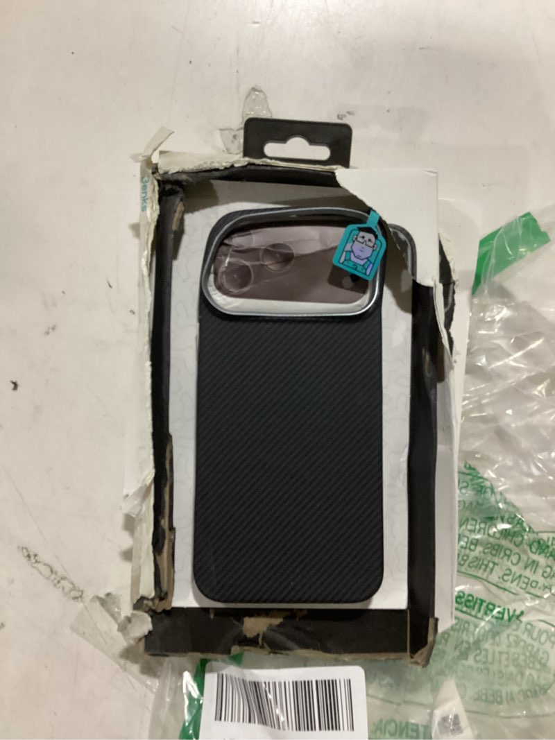 Condition photo showing As Is for BENKS ArmorAir Case for iPhone 17 Pro Max, Compatible with Magsafe, Ultra Slim & Lightweight Minimalist Case Built with Dupont Kevlar Aramid Fiber, Black 600D ArmorAir iPhone 17 Pro Max