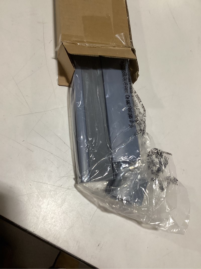 Condition photo showing Good Condition for LazBlinds No Tools No Drill Cordless Cellular Shades, Blackout Light Blocking Honeycomb Shades for Home, Thermal Insulation Blinds for Windows, 20" W x 48" H, Dark Grey Blackout-dark Grey 20" W x 48" H