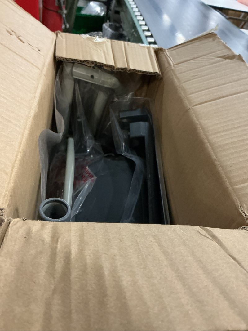 Condition photo showing New/Like New for medline 3-in-1 steel adjustable bedside commode w/ microban protection, portable bedside toilet, 350 lb. weight capacity, removable 7.5 qt. bucket, toilet chair for elderly, tool-free assembly, gray regular seat