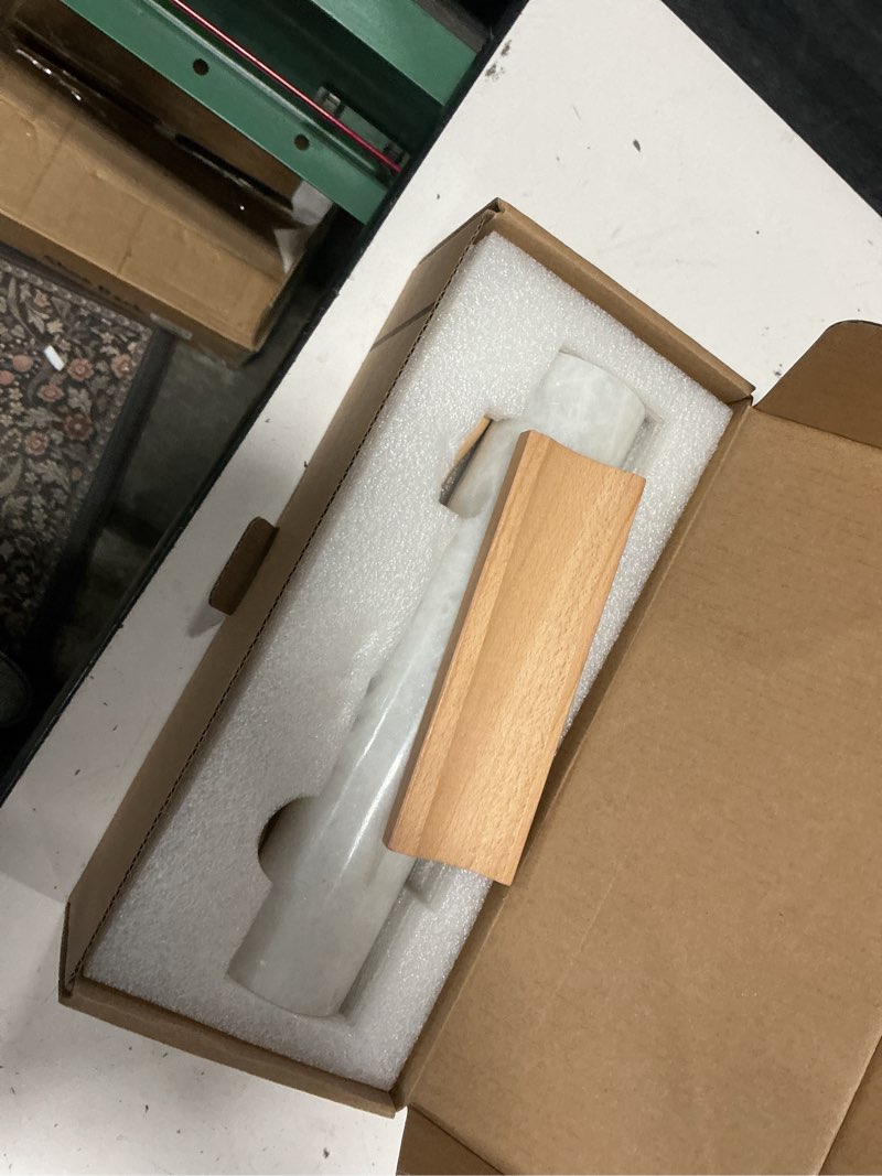 Condition photo showing Good Condition for koville marble rolling pin, non-stick african stone polished dough roller, pasta, dumpling, ravioli, fondant, pie crust, kitchen baking pastry tools(namib fantasy) namibia marble