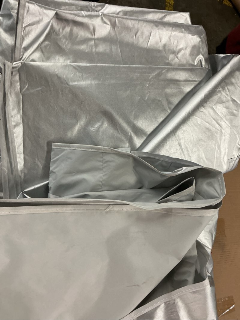 Condition photo showing As Is for stalwart 10-ft x 10-ft square white pop-up canopy