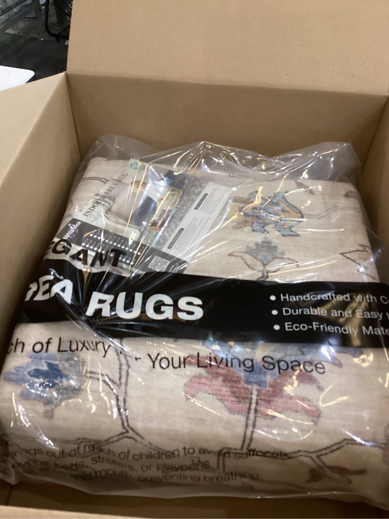 on known size area rug