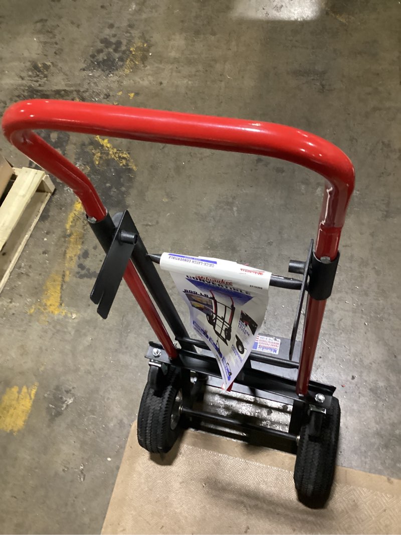 Condition photo showing Good Condition for Milwaukee 800-lb Capacity 4 -Wheel Multiple colors/finishes Steel Convertible hand truck