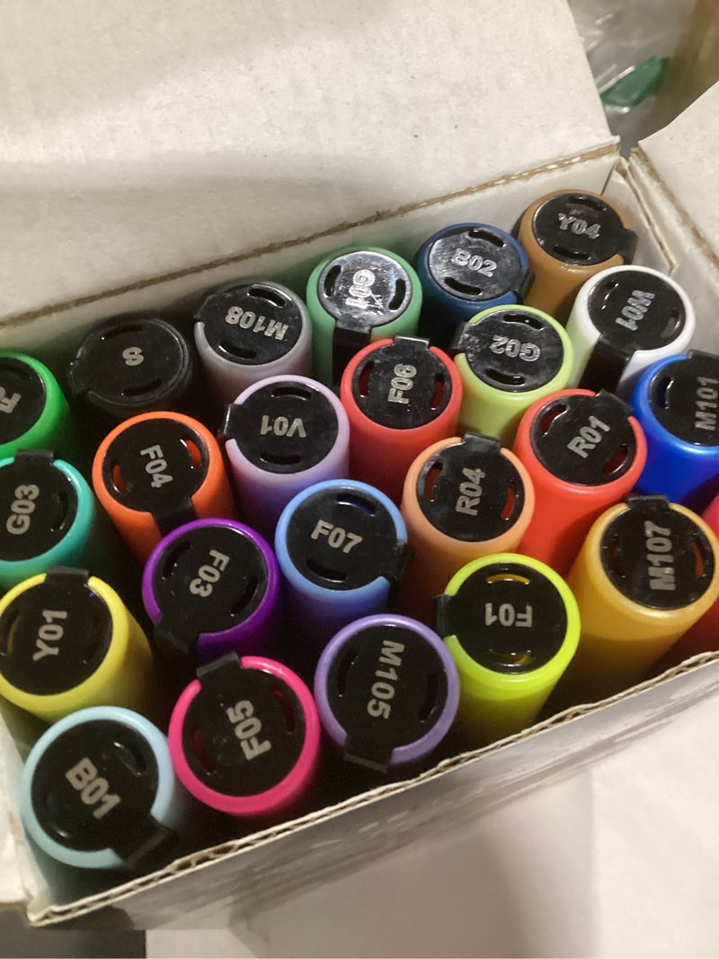 Condition photo showing Good Condition for sfaih 24 vibrant chalk markers for blackboard [1s wet wipe] - no residue, 6mm chalk markers for chalkboard calendar, glass, window, menus, labels, signs, car, non-toxic, ideal for bistro home 24 colors