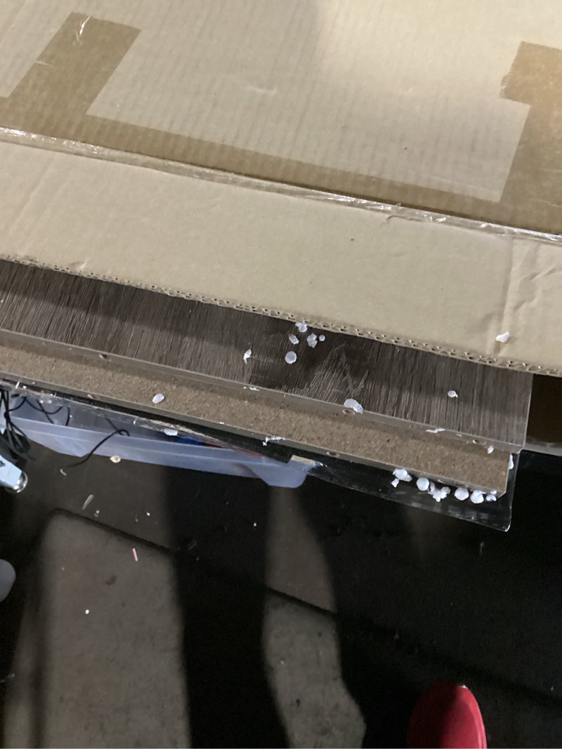 Condition photo showing New/Like New for Furinno ANDREY Side Table, End Table, Night Stand with Open Shelves and Storage Bin, Bedside Table, for Living Room, Bedroom, French Oak French Oak 1-Pack, Center Bin