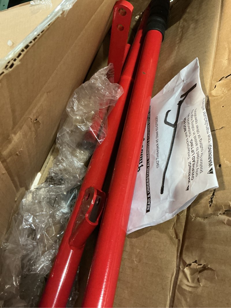 Condition photo showing As Is for 1942 earth worth | timberjack | log lifter | steel | 45 inches red