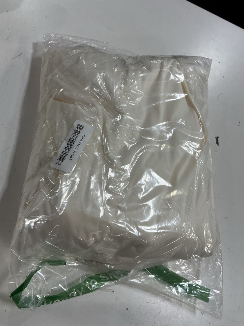 Condition photo showing Good Condition for 10x10ft wrinkle free ivory backdrop curtain for parties soft fabric drapes wedding ivory curtain backdrop for birthday party decorations background for photography 5x10ft,2 panels w5' x h10'(2 panels) ivory
