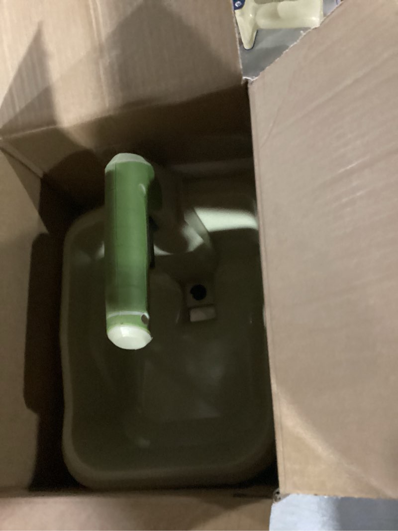 Condition photo showing New/Like New for Hand Grass Seed Spreader for Lawns, Fertilizer Broadcast Speader Handheld, Compatible for Makita 18V/21V Li-ion Battery, 3.3 L Capacity, 8-Level No Battery Yellow