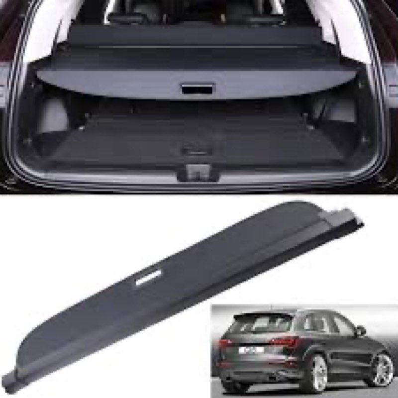 MUCO New Cargo Cover for Audi Q5 SQ5 2018 2019 2020 2021 2022 2023 2024 Retractable Black Rear Trunk