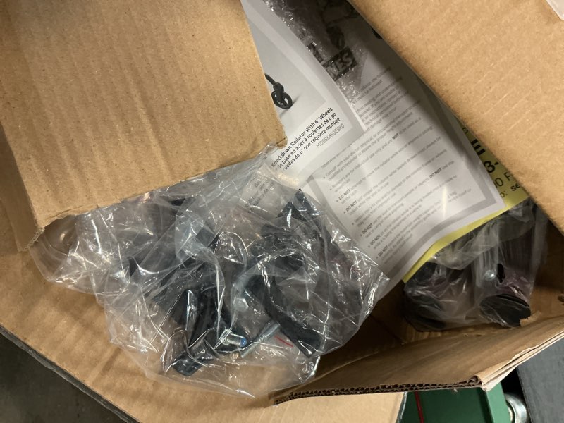 Condition photo showing As Is for Medline Steel Rollator Walker  Folding Rolling Walker  6  Wheels  350lb Weight Capacity  Burgundy Red Frame