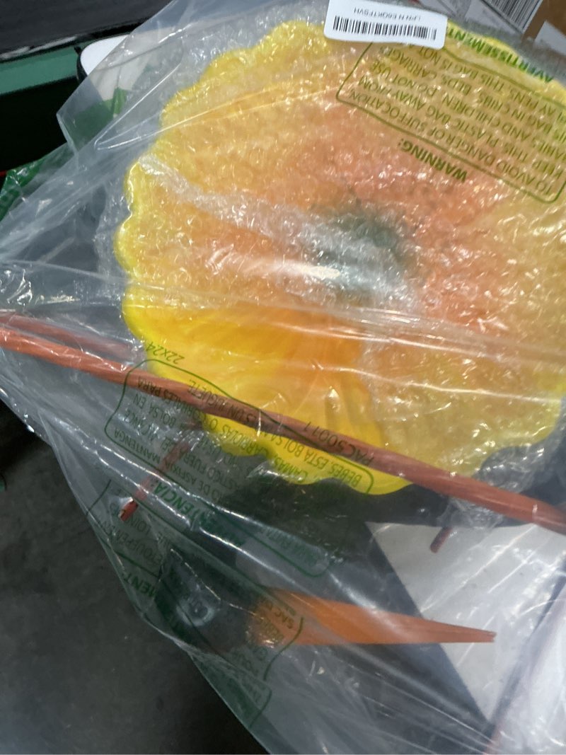 Condition photo showing Good Condition for viteenlight large heron garden statue for outside,39" crane outdoor statues with leaf tray,metal yar