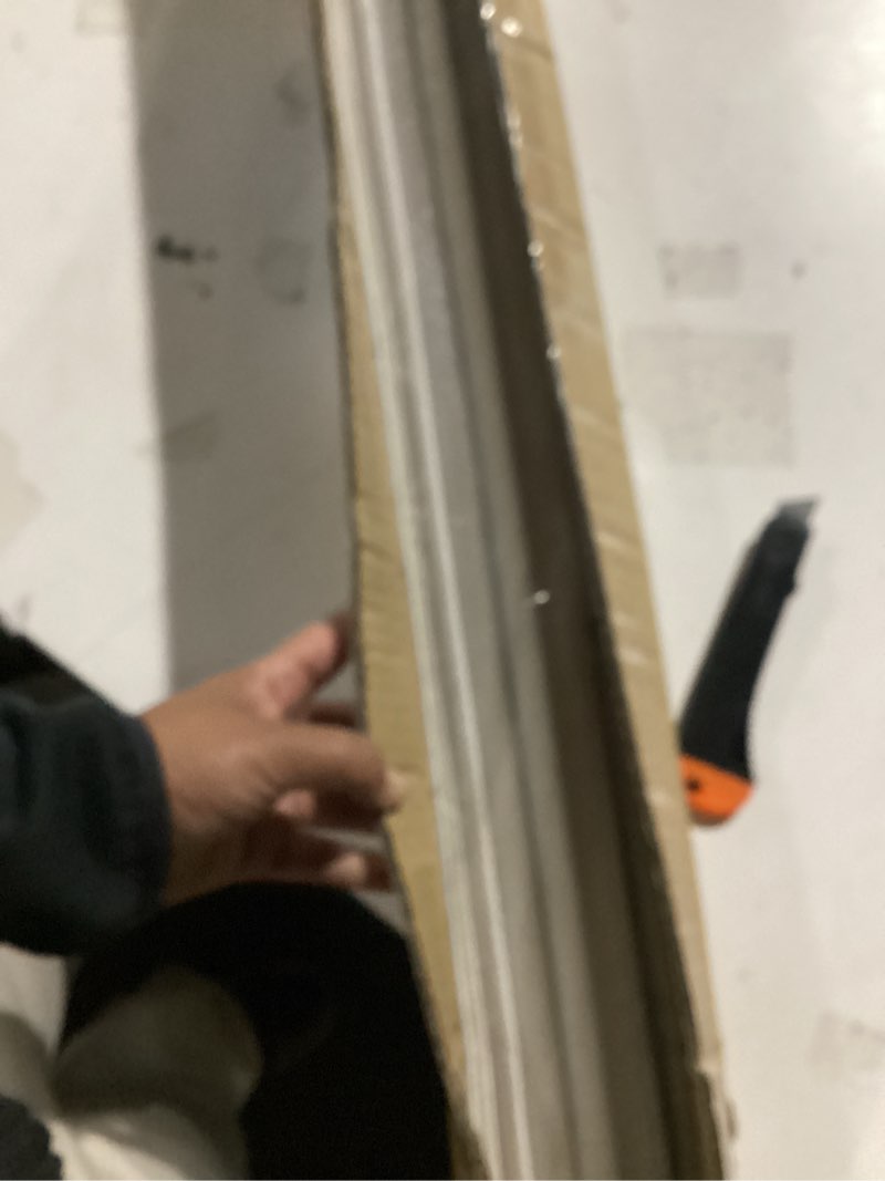 Condition photo showing Good Condition for 100% blackout no tools no drill cordless roman shades for windows, size 34 3/4" w × 48" h (for windows 35" w × 48" h) blackout - off-white blackout - off-white 35" w × 48" h