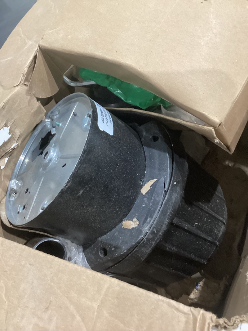 Condition photo showing As Is for insinkerator evolution cover control 3/4 hp garbage disposal, advanced series ez connect batch feed food waste disposer
