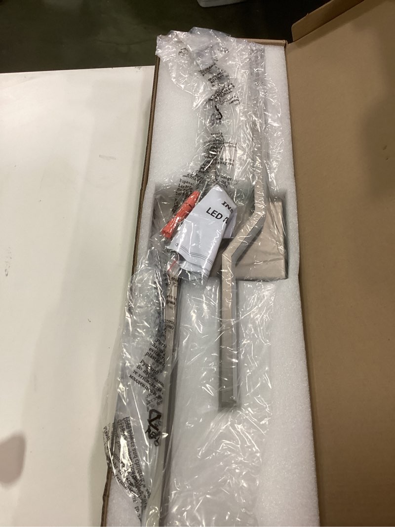 Pasoar 24 Inch Vnaity Lighting Led Bathroom Lights Over Mirror Brushed Nickel Dimmable 5CCT 24W Mode