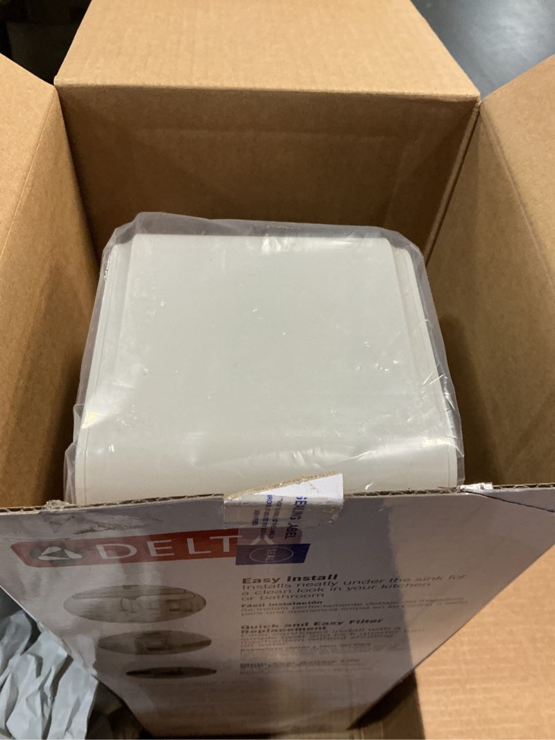 Condition photo showing Good Condition for delta clarifi high flow under sink water filter system, water filter for kitchen and bathroom sink faucet, dwq3501510