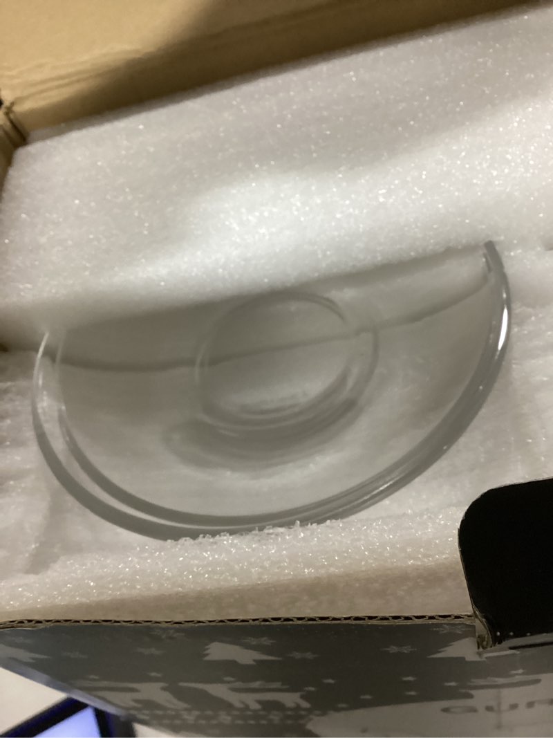 Condition photo showing New/Like New for Glass Teapot Set, 40OZ/1200ml Stovetop Safe Glass Tea Kettle with Removable Infuser & Tea Warmer, Tea Cups and Saucers Set of 4, Blooming Tea & Loose Leaf Tea Maker Set for Women 40OZ & 4 * 7OZ Cups & Saucers
