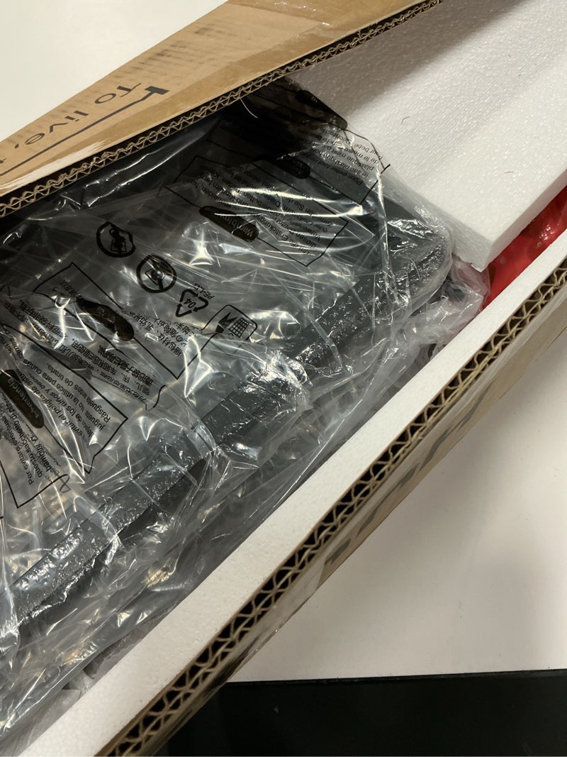 Condition photo showing New/Like New for Huuger Folding Desk with Storage Shelf, 39.3 Inch Foldable Computer Table for Small Spaces, Space Saving Sofa Table for Couch, Writing Work Office Computer Desk, Easy to Fold, Rustic Brown Rustic Brown 18.5"D x 39.4"W