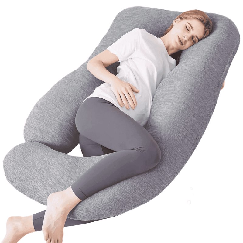 cookey cooling pregnancy pillow,u shaped full body maternity pillows for belly and back support.