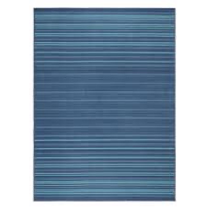 TOWN & COUNTRY BASICS Layne Modern Stripe Everwash™ Washable Area Rug with Non-Slip Backing, Pet Friendly Rug, Navy Blue/Blue, 20"x35" Navy Blue/Blue 20" x 35"
