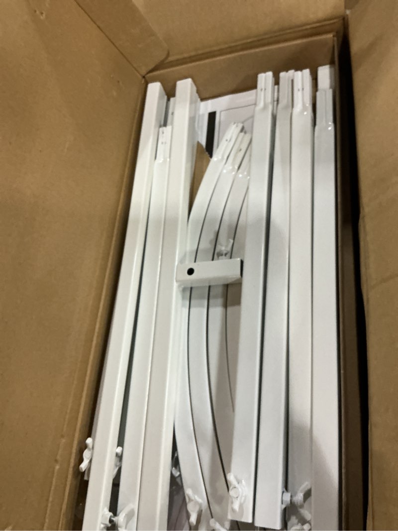 Condition photo showing Good Condition for wokceer wedding arch stand 7.2ft, 6ft white metal arch backdrop stand set of 2 for birthday party wedding ceremony baby shower graduation decoration