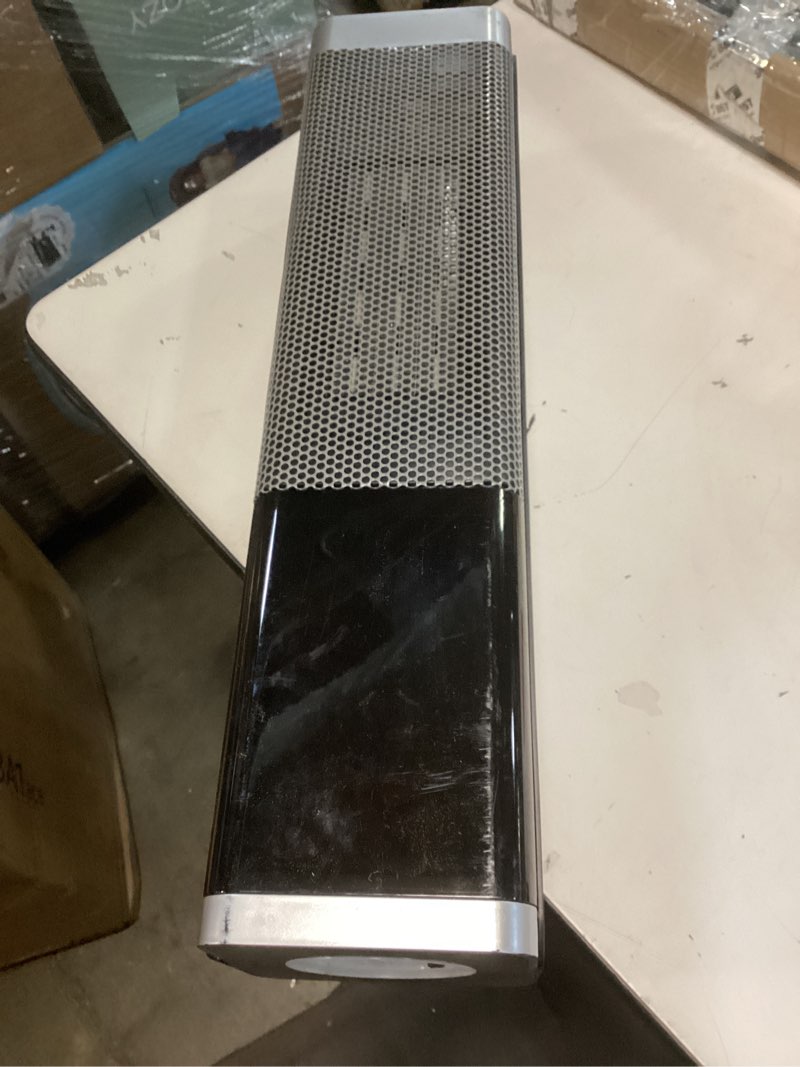 Condition photo showing As Is for (Similar) Portable Space Heaters for Home, 70° Oscillation, 12H Timer and Thermostat, 7 Light Colors - Black