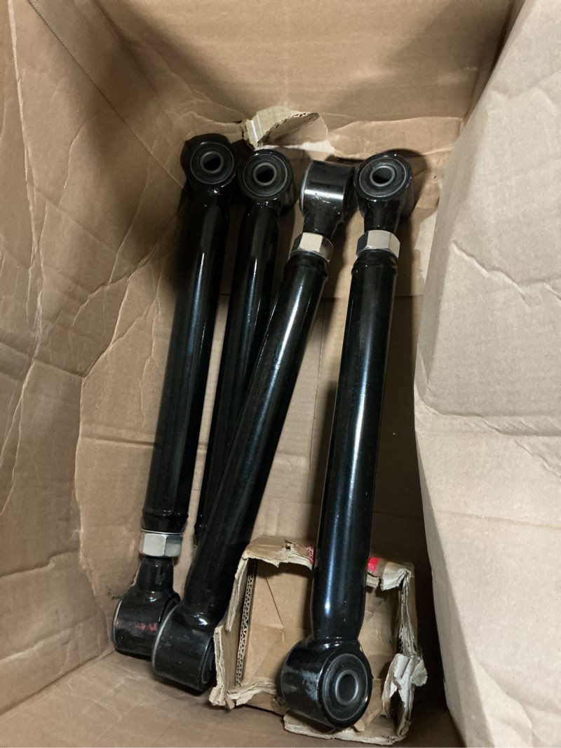 Condition photo showing As Is for adjustable front upper control arms for 1994-2009 dodge ram 1500 2500 3500,upper lower tubular control arm for 0-6" lift