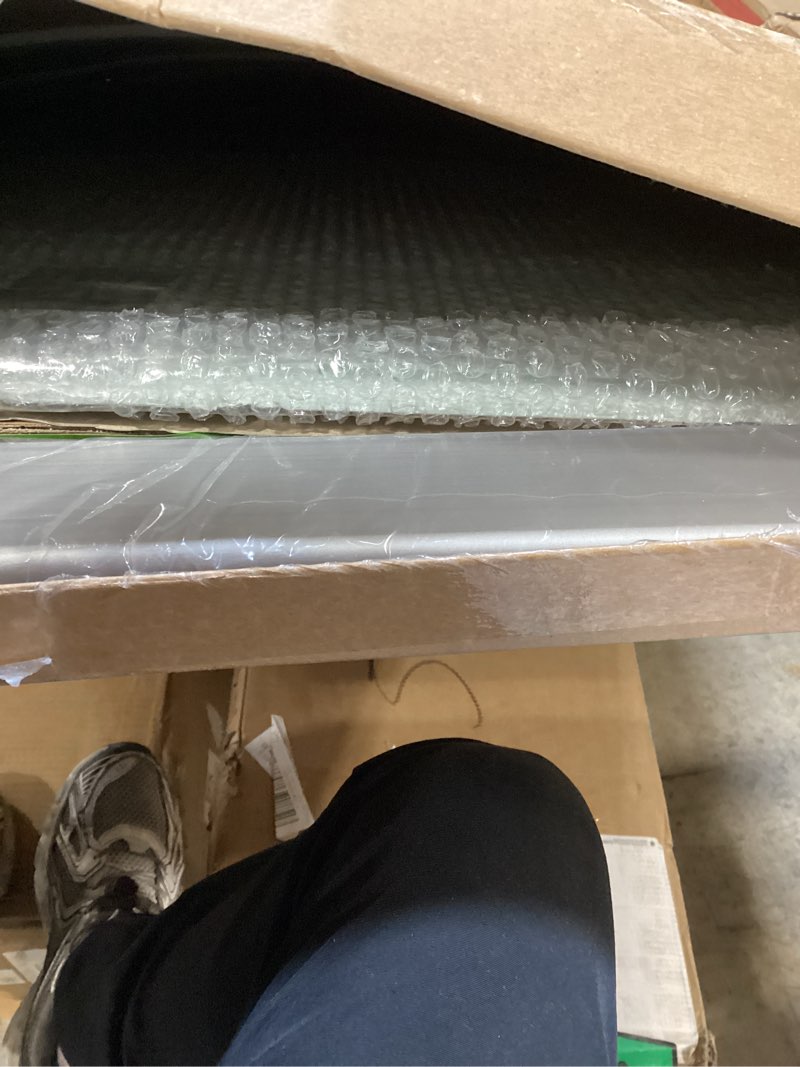 Condition photo showing Good Condition for audio-visual direct magnetic white glass dry-erase board set - 5' x 3.4' - includes magnets, hardware & marker tray 5' x 3.4' standard